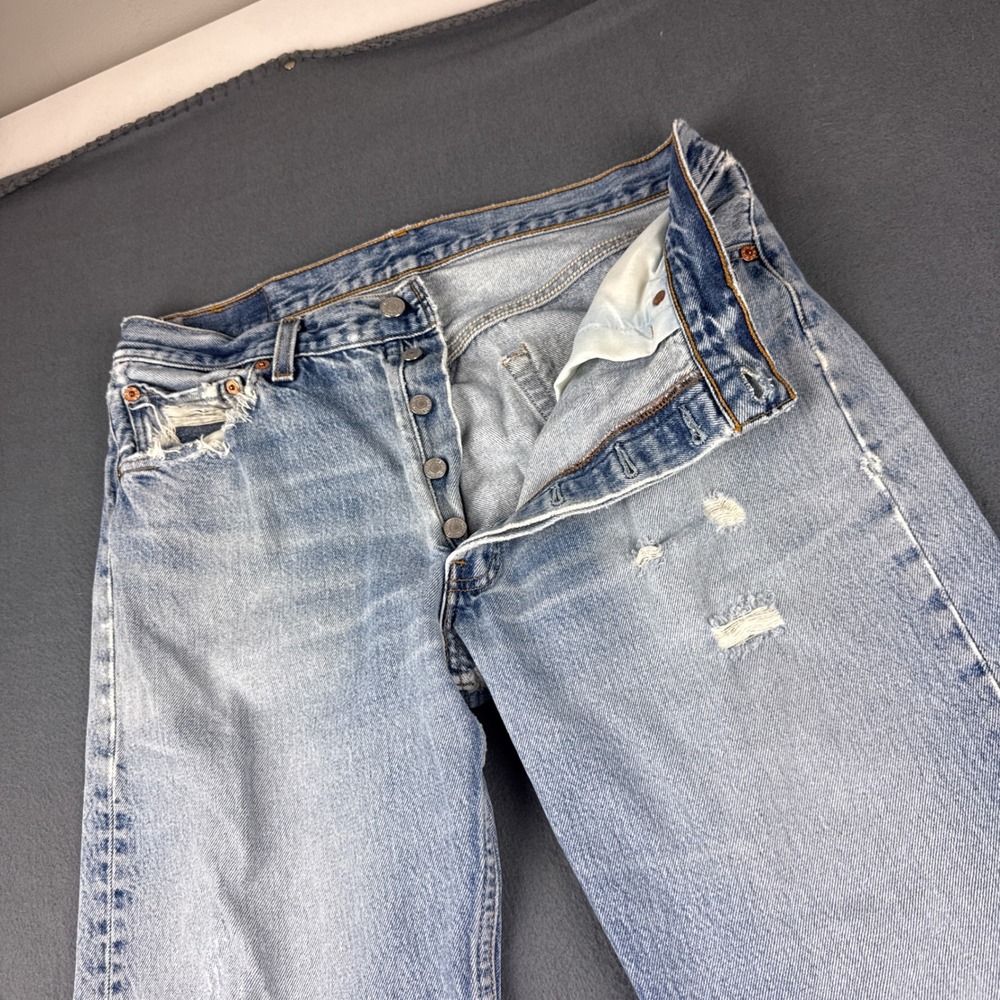 Vintage USA Levis 501XX Jeans Men's 35x38 (Fits 33x34) Whiskered Button Fly